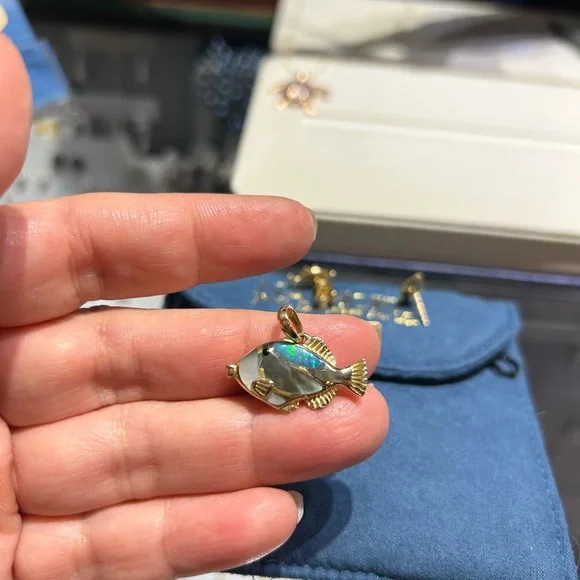 COPY - NA Hoku Humuhu pendant and matching earrings